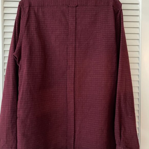 Ben Sherman Button Down Shirt, Red Flannel, Size L - Picture 2 of 3